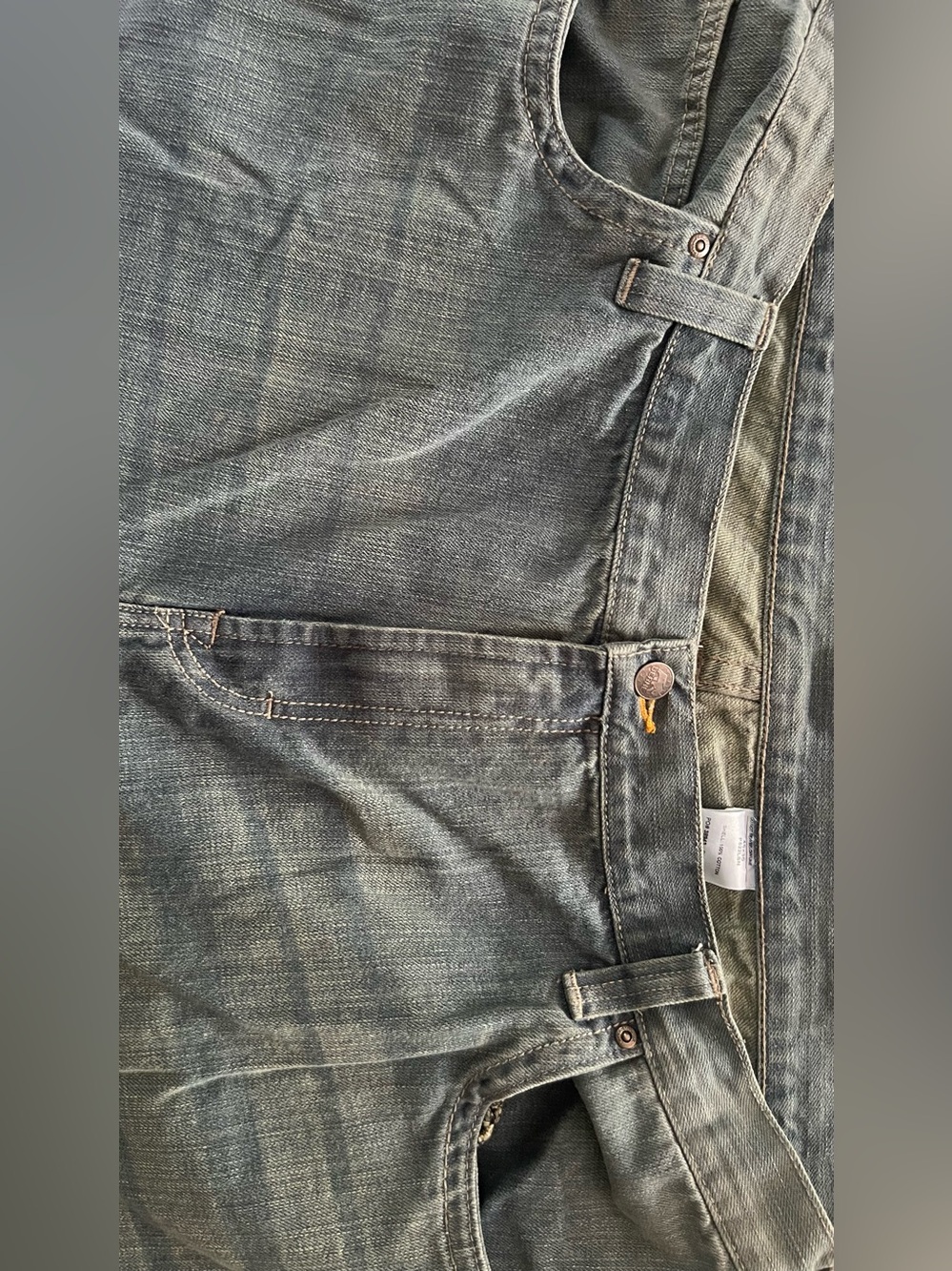 Relaxed Fit Men's Gray Denim Jeans